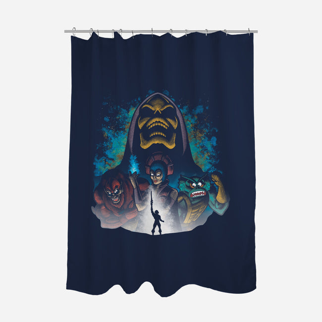 Villains Of Eternia-none polyester shower curtain-trheewood