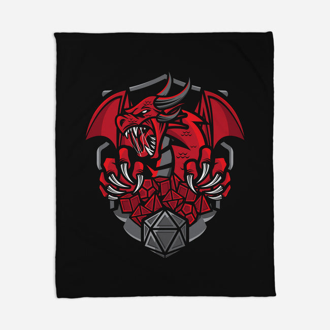 Dice And Dragons-none fleece blanket-jrberger