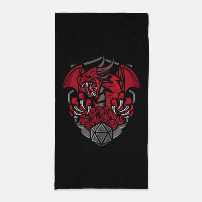 Dice And Dragons-none beach towel-jrberger