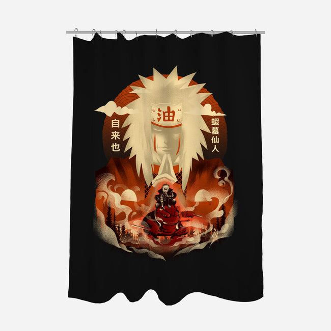 Attack Of Toad Sage-none polyester shower curtain-hypertwenty