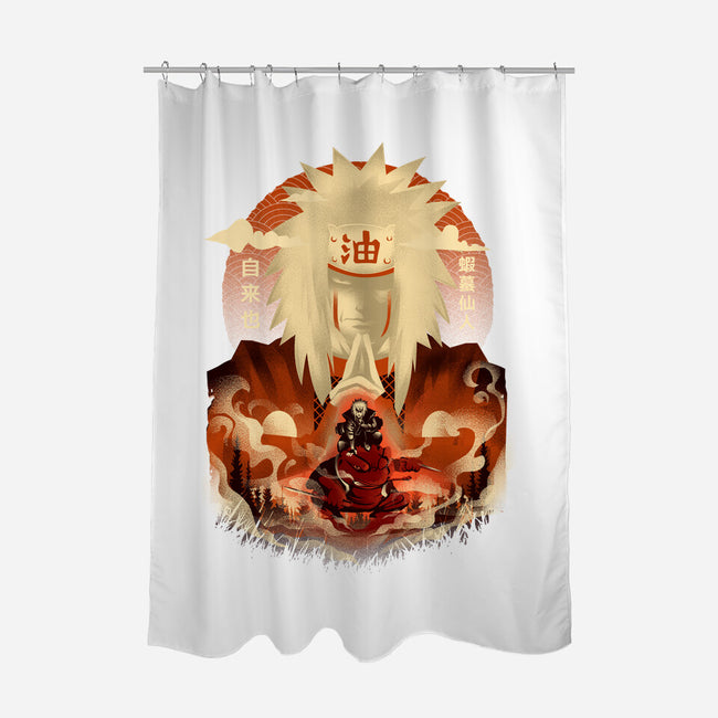 Attack Of Toad Sage-none polyester shower curtain-hypertwenty