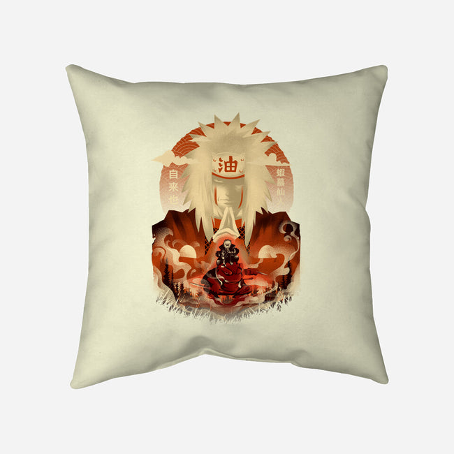 Attack Of Toad Sage-none removable cover w insert throw pillow-hypertwenty