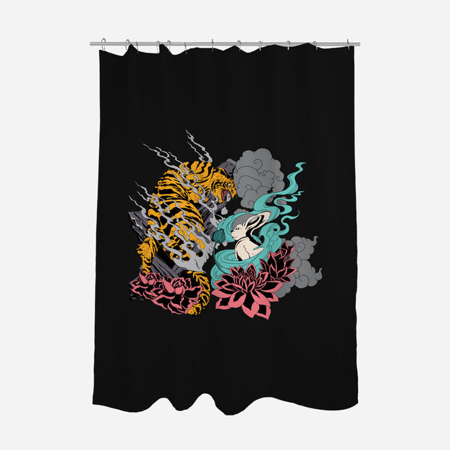 Tiger And Bunny-none polyester shower curtain-Kladenko