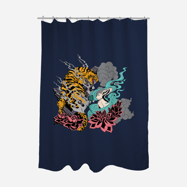 Tiger And Bunny-none polyester shower curtain-Kladenko