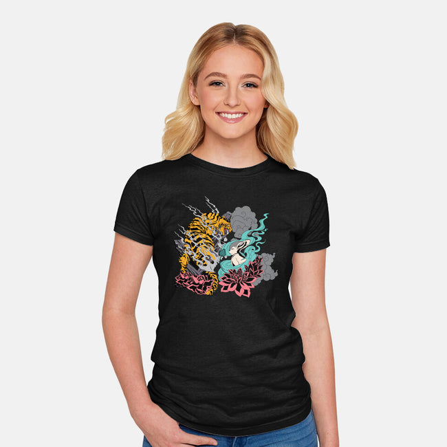 Tiger And Bunny-womens fitted tee-Kladenko