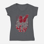 Fire Style-womens v-neck tee-yumie