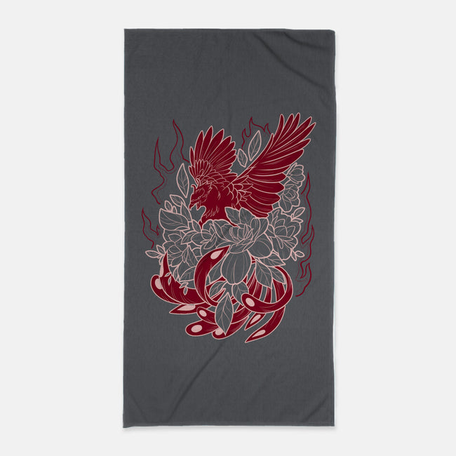 Fire Style-none beach towel-yumie