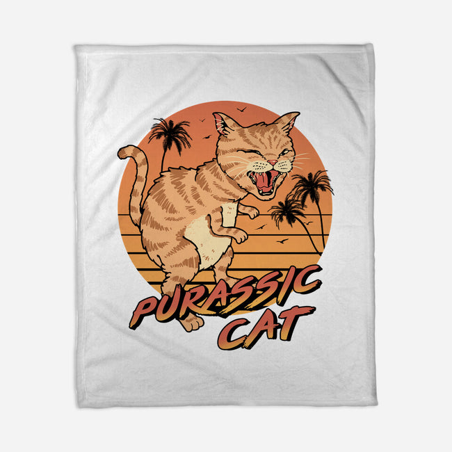 Purassic Cat-none fleece blanket-vp021