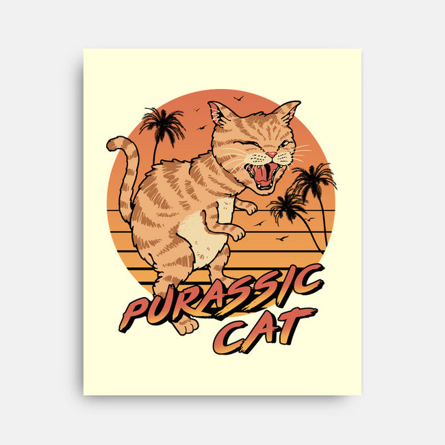 Purassic Cat-none stretched canvas-vp021