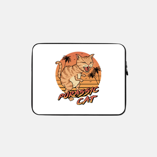 Purassic Cat-none zippered laptop sleeve-vp021