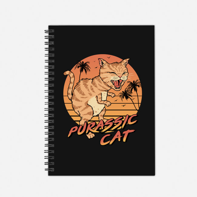 Purassic Cat-none dot grid notebook-vp021