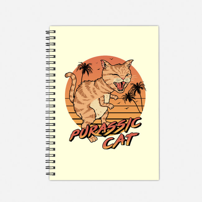Purassic Cat-none dot grid notebook-vp021