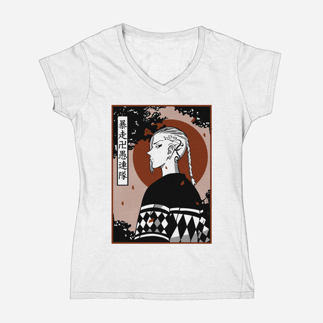 Retro Draken-womens v-neck tee-constantine2454