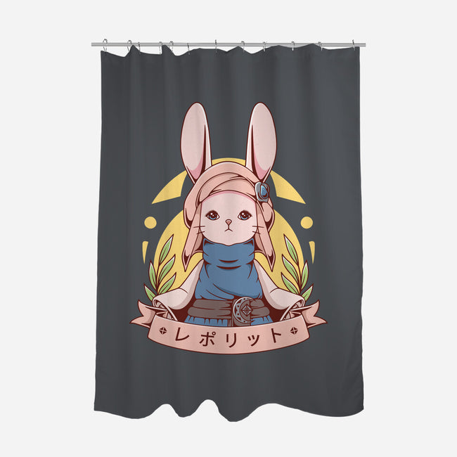 Loporrit-none polyester shower curtain-Alundrart
