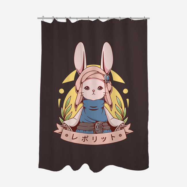 Loporrit-none polyester shower curtain-Alundrart