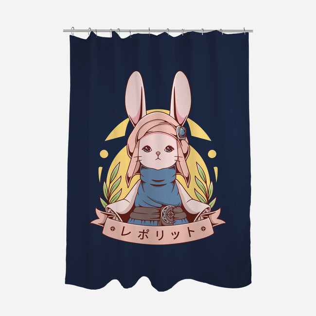 Loporrit-none polyester shower curtain-Alundrart
