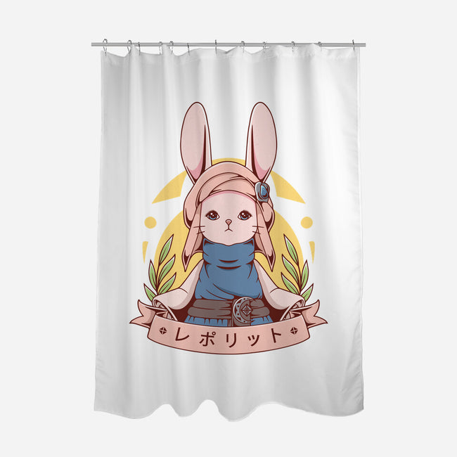 Loporrit-none polyester shower curtain-Alundrart