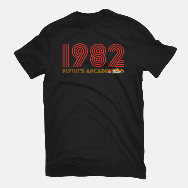 Flynn's Arcade 1982-womens fitted tee-DrMonekers