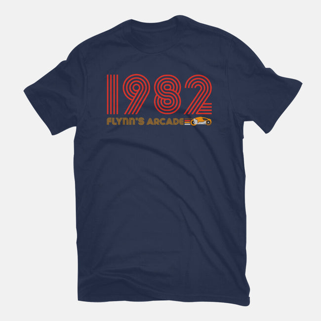 Flynn's Arcade 1982-womens fitted tee-DrMonekers