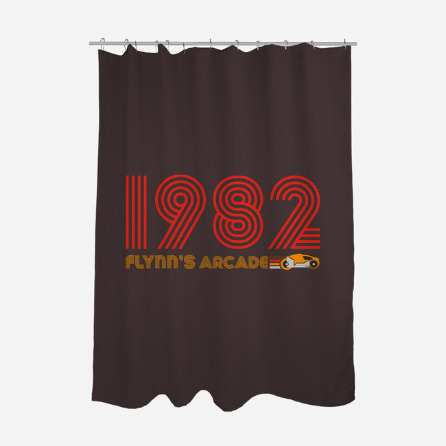Flynn's Arcade 1982-none polyester shower curtain-DrMonekers