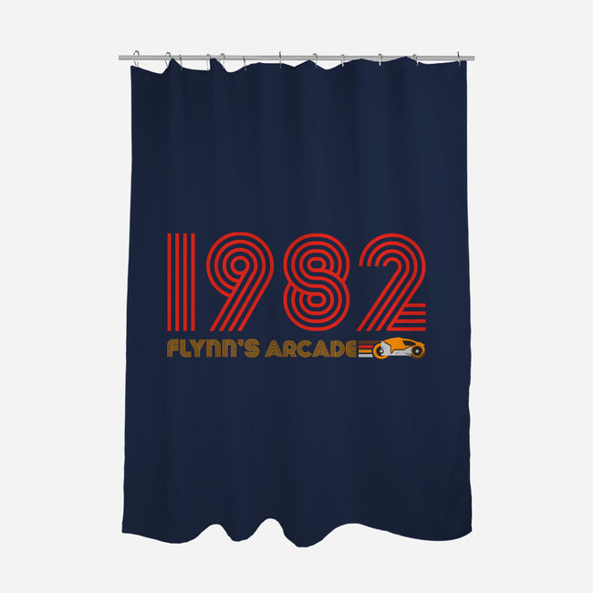 Flynn's Arcade 1982-none polyester shower curtain-DrMonekers