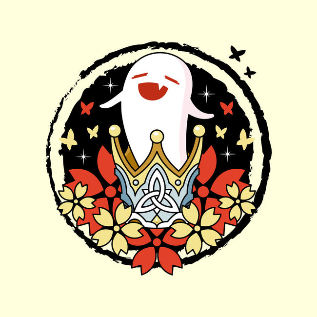 Crowned Hu Tao Ghost-none glossy sticker-Logozaste