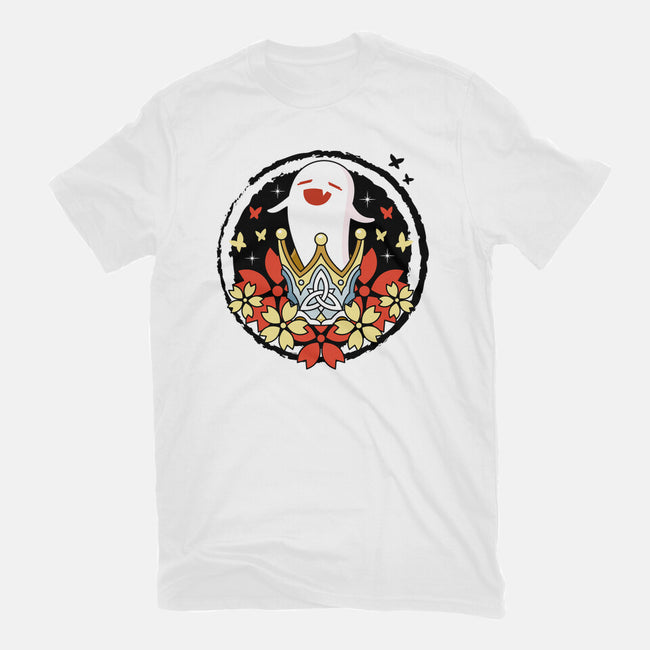 Crowned Hu Tao Ghost-womens basic tee-Logozaste