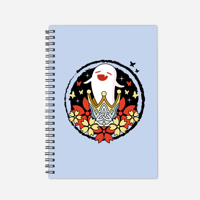 Crowned Hu Tao Ghost-none dot grid notebook-Logozaste