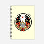 Crowned Hu Tao Ghost-none dot grid notebook-Logozaste