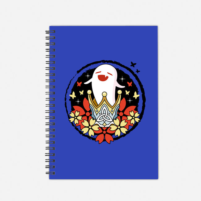Crowned Hu Tao Ghost-none dot grid notebook-Logozaste