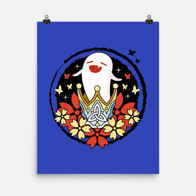 Crowned Hu Tao Ghost-none matte poster-Logozaste