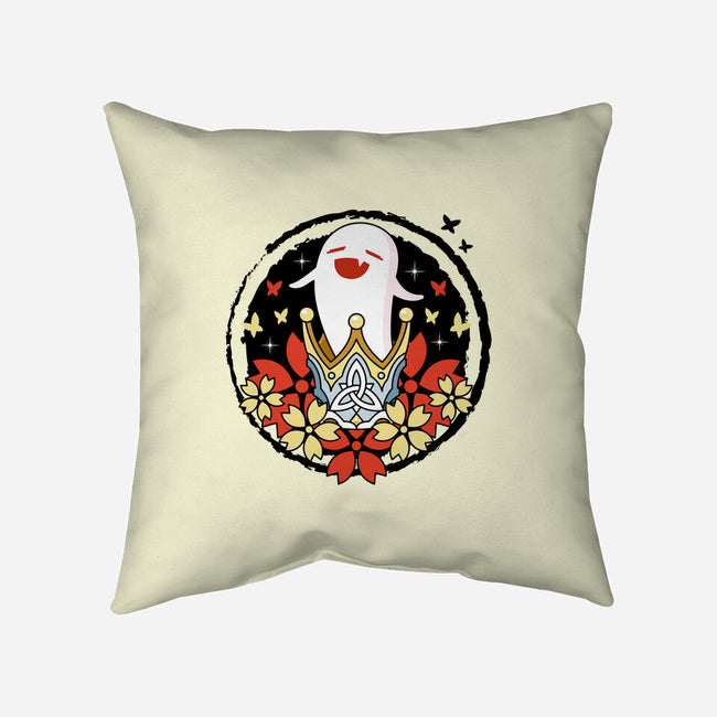 Crowned Hu Tao Ghost-none removable cover w insert throw pillow-Logozaste