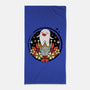 Crowned Hu Tao Ghost-none beach towel-Logozaste
