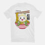 Kawaii Onion Octopus Ramen-womens fitted tee-Logozaste