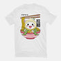 Kawaii Onion Octopus Ramen-womens basic tee-Logozaste