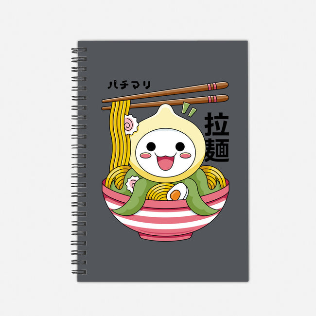Kawaii Onion Octopus Ramen-none dot grid notebook-Logozaste