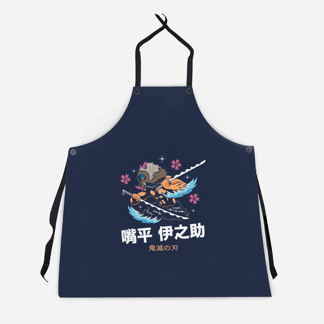 Beast Breathing Inosuke-unisex kitchen apron-Logozaste