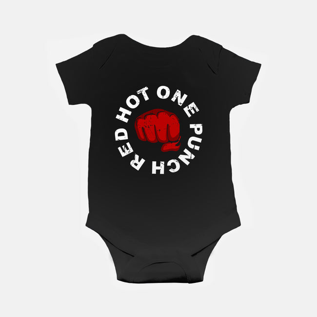 Red Hot One Punch-baby basic onesie-Melonseta