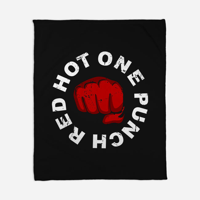 Red Hot One Punch-none fleece blanket-Melonseta