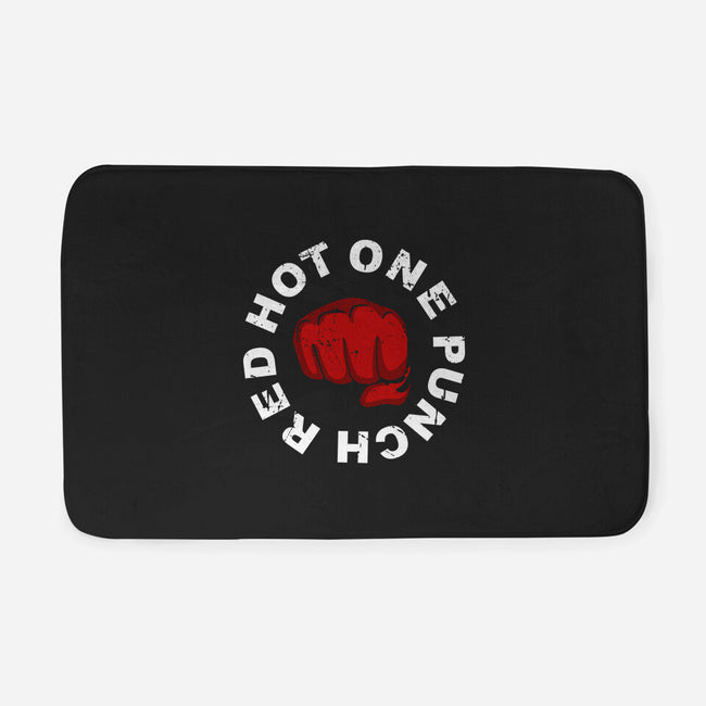 Red Hot One Punch-none memory foam bath mat-Melonseta