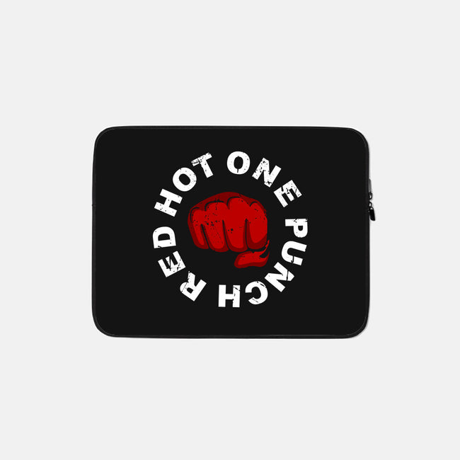 Red Hot One Punch-none zippered laptop sleeve-Melonseta