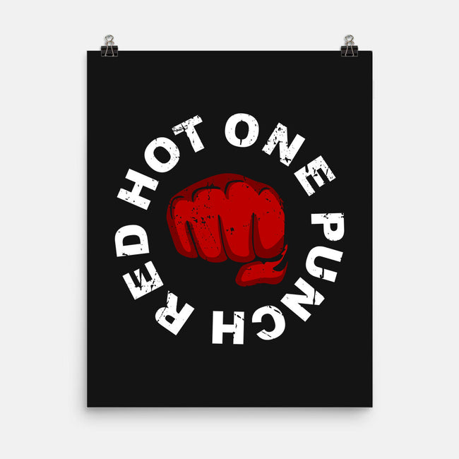 Red Hot One Punch-none matte poster-Melonseta