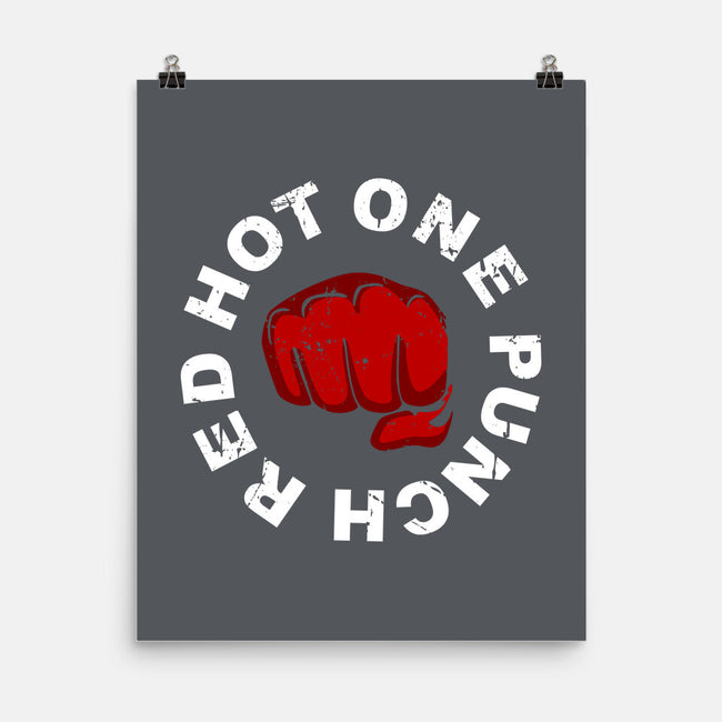 Red Hot One Punch-none matte poster-Melonseta