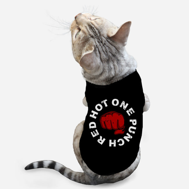Red Hot One Punch-cat basic pet tank-Melonseta
