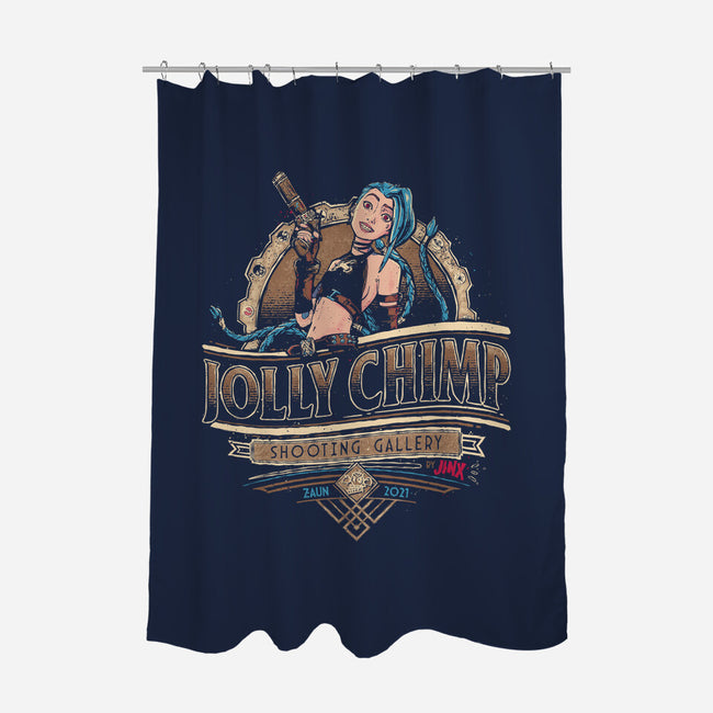 Jolly Chimp-none polyester shower curtain-teesgeex