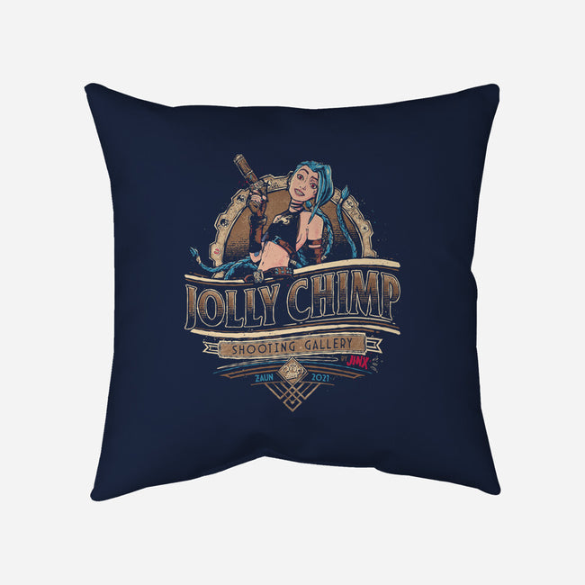 Jolly Chimp-none removable cover w insert throw pillow-teesgeex