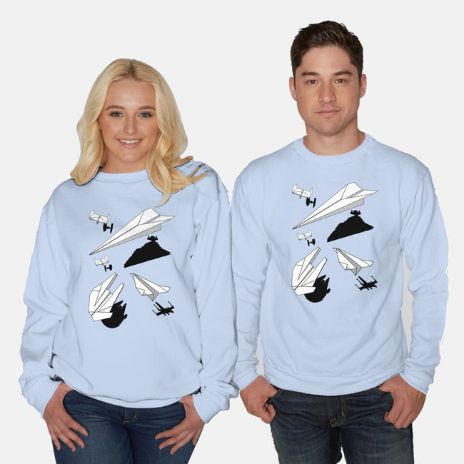 Paper Wars-unisex crew neck sweatshirt-DrMonekers