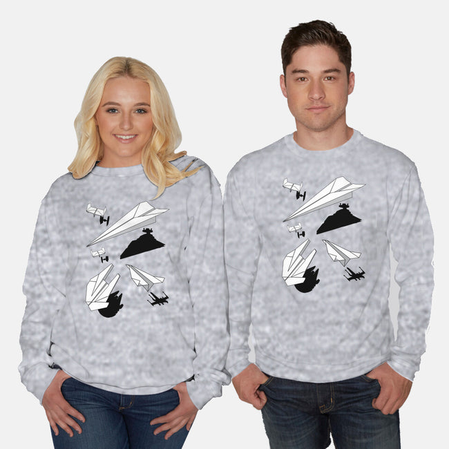 Paper Wars-unisex crew neck sweatshirt-DrMonekers