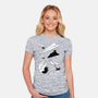 Paper Wars-womens fitted tee-DrMonekers