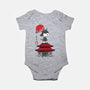 Beagle Samurai Sumi-E-baby basic onesie-DrMonekers